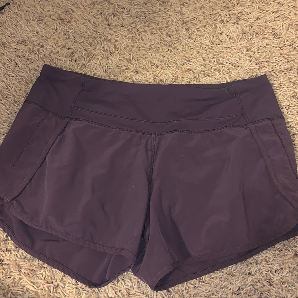 lulu lemon athletic shorts/purple/size6/used